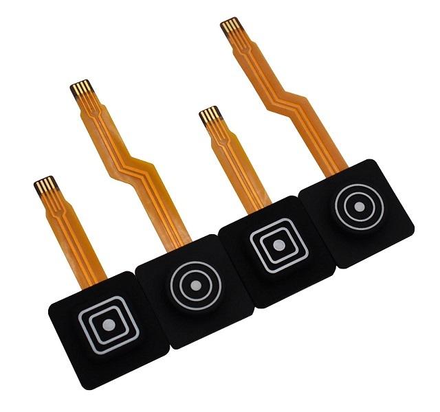 Interruptor de borracha do teclado numérico da abóbada tátil do metal com circuito de cobre de FPC 1