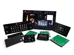 Interruptor de membrana capacitivo do poliéster HMI para o aparelho eletrodoméstico