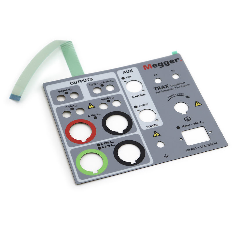 Multicolorido industrial do interruptor 1.27mm da membrana PMMA da abóbada do metal