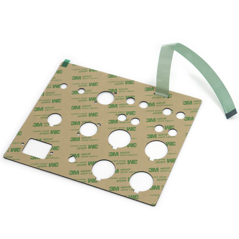 Multicolorido industrial do interruptor 1.27mm da membrana PMMA da abóbada do metal